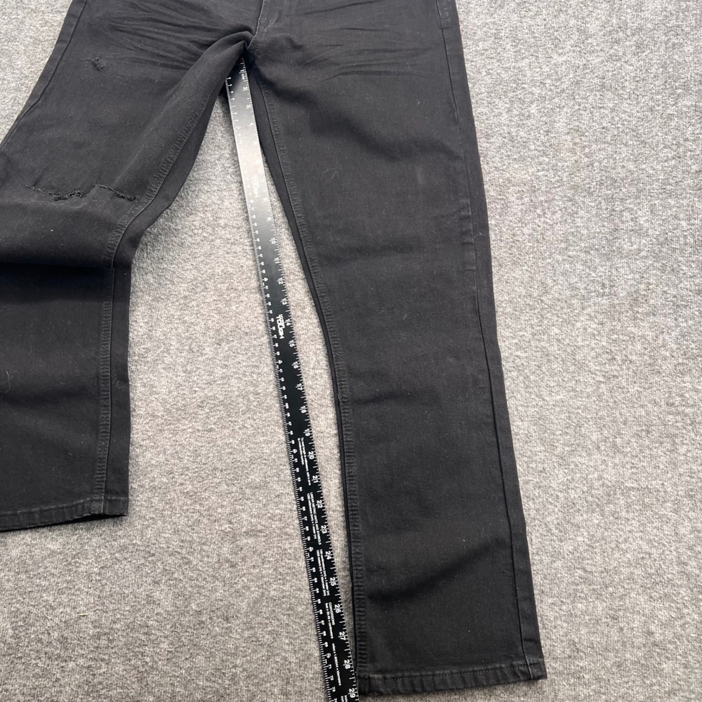 Steve's Jeans Mens Black Distressed Slim Straight Denim Pants 32 Casual urban - Picture 7 of 13